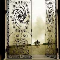 High quality interior decorative iron doors