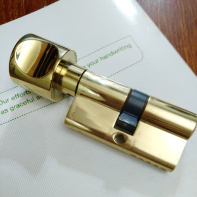 Germany Quality Hafele type Euro profile Cylinder All brass PVD gold color for door mortise lock OEM factory in China