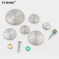 Manufacturer Supplier 304 Stainless Steel Metal Decorative Led Lamp Glass Screw Cover Cap