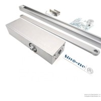 Door Closer Track arm type High quality aluminium material with removable Stainless Steel Square Cover/Square model