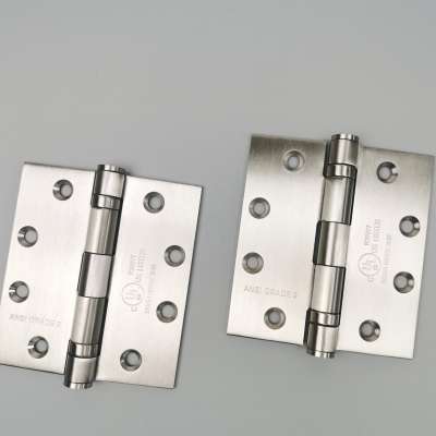 UL listed ANSI Grade Ball bearing Hinge Stainless steel SS 304 Fire rated heavy duty door hinge thickness 3.4mm 4mm4.6mm 5mm 6mm