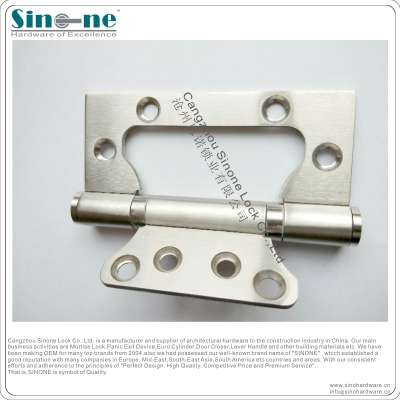 SS304 fire rated Sub Mother hinge flush door hinge for wooden metal door EN1935 2002 Grade13