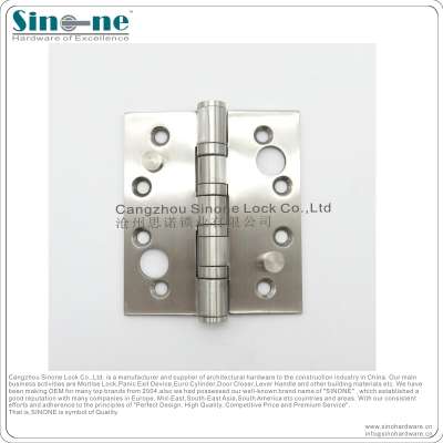 Security Hinge Ball bearing butt Hinge with double bolt stud Stainless steel SS 304 fire door security hinge