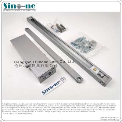 Sliding Arm Door Closer/High Quality Aluminium alloy body/Removable Stainless steel Cover/Square Model/Hidden Screw Hole