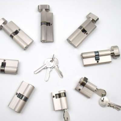 CE approved Euro standard Cylinder security anti poke Solid Brass Body mortise Cylinder door lock EN1303 2005