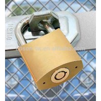 60mm Double Locking Mechanism tunular key brass padlock