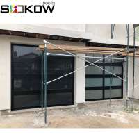 China Best aluminum contemporary glass garage doors prices custom