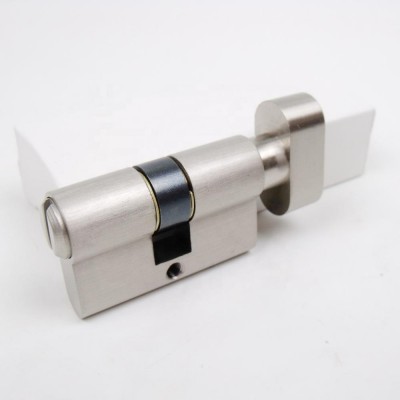 DIN18251 Solid Brass body Euro profile Bathroom privacy Cylinder Polished brass/ Satin Nickel CE Approved fire rated door lock